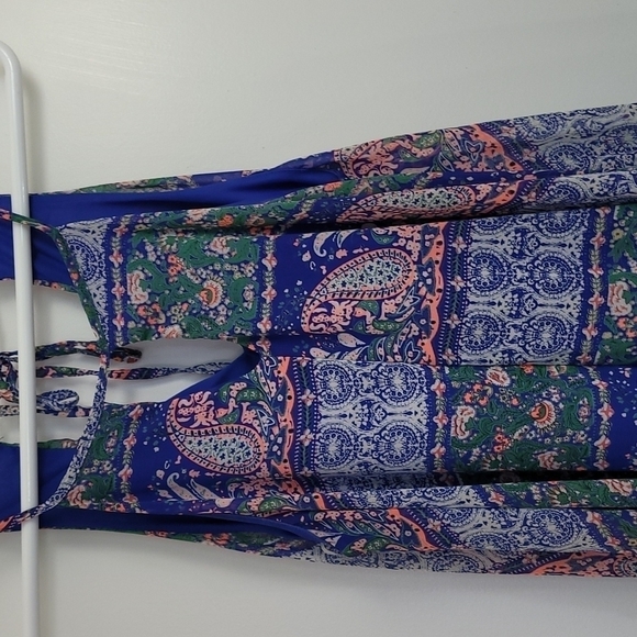 A'gaci  Sleeveless Boho Maxi Dress Size Medium - Picture 5 of 8